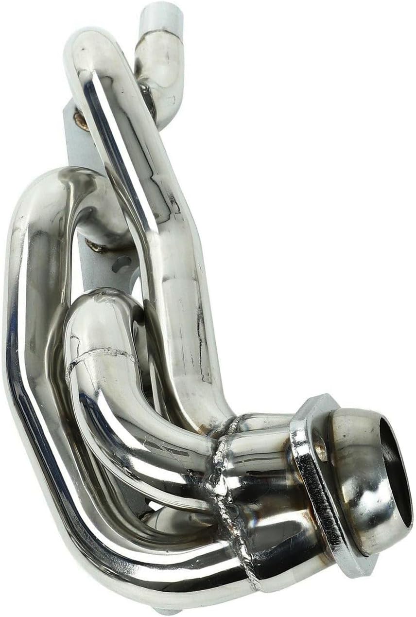 Stainless Steel Performance Shorty Exhaust Header Manifold For Ford F150 F250 / Bronco 5.8L V8 1987 1988 1989 1990 1991 1992 1993 1994 1995 1996
