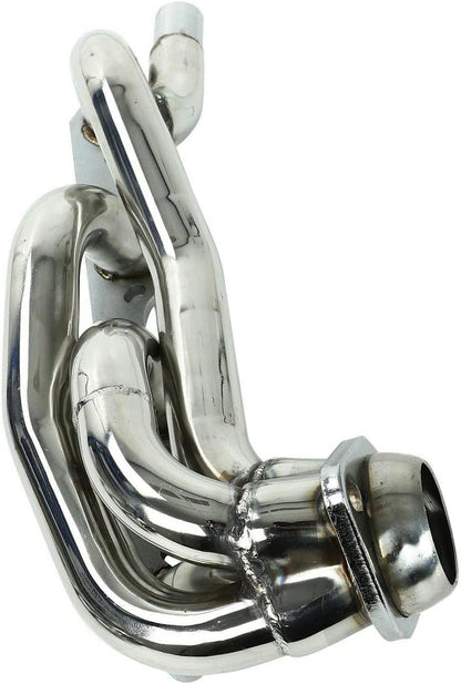 Stainless Steel Performance Shorty Exhaust Header Manifold For Ford F150 F250 / Bronco 5.8L V8 1987 1988 1989 1990 1991 1992 1993 1994 1995 1996