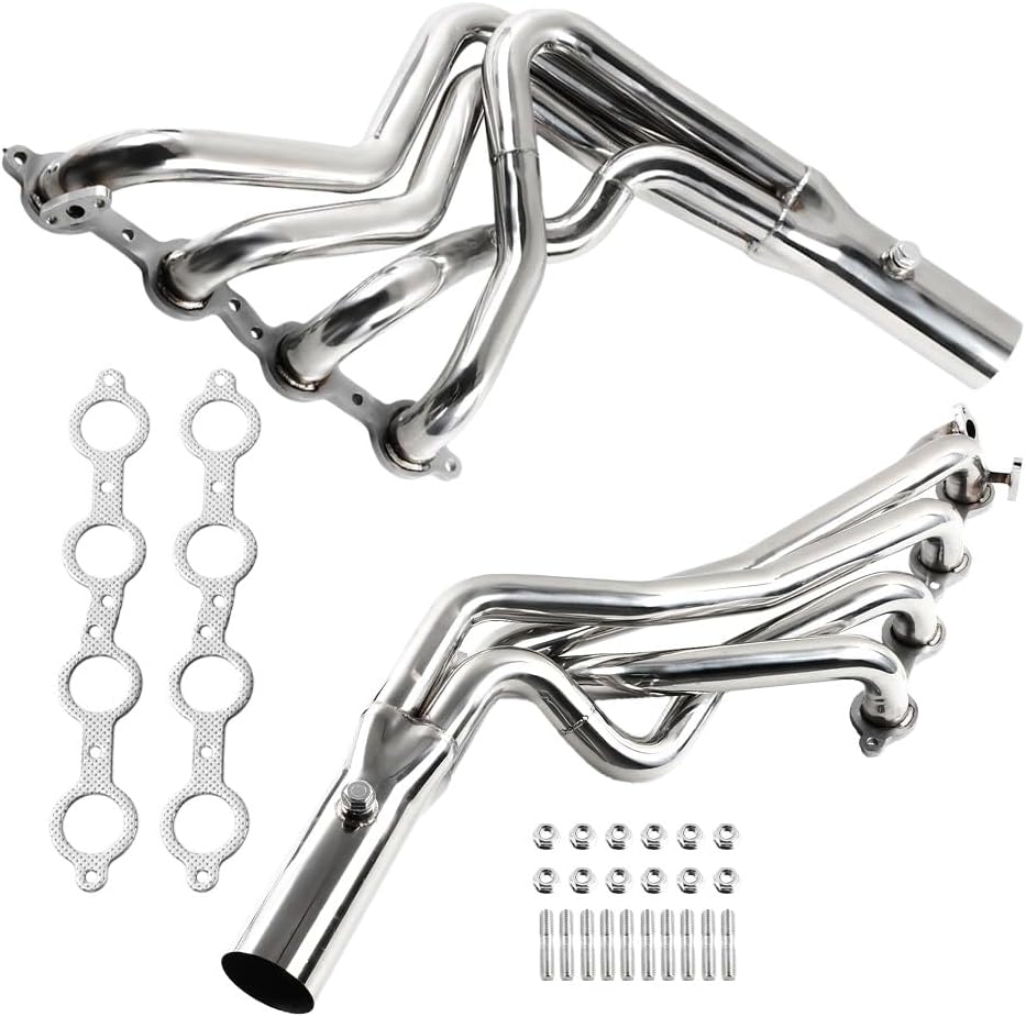 Stainless Steel Performance Exhaust Header Manifold For Chevrolet Chevy Camaro 1998-2002 5.7L & Pontiac Firebird 1998 1999 2000 2001 2002 5.7L，LS1 5.7L V8 Engine