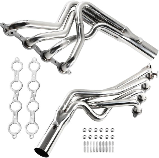 Stainless Steel Performance Exhaust Header Manifold For Chevrolet Chevy Camaro 1998-2002 5.7L & Pontiac Firebird 1998 1999 2000 2001 2002 5.7L，LS1 5.7L V8 Engine