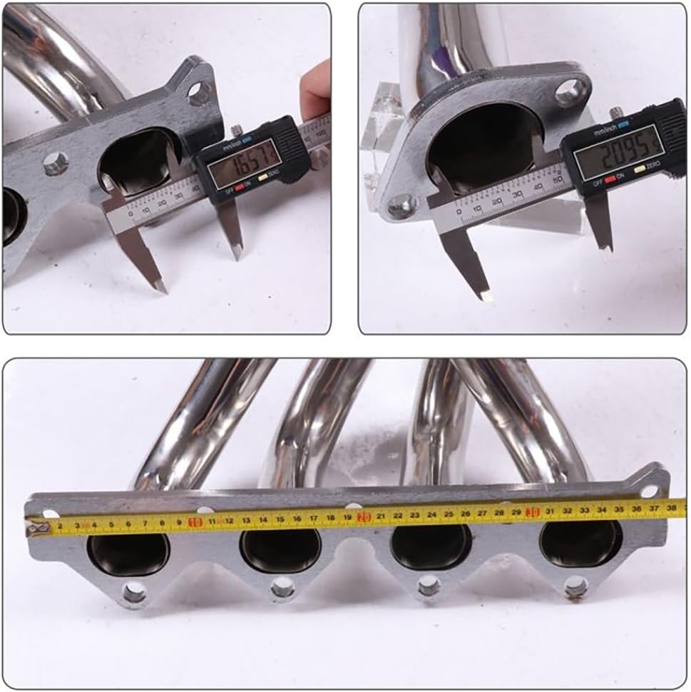 Stainless Steel Performance Exhaust Header Manifold For 1995-2000 Hyundai Elantra， 1997-2001 Hyundai Tiburon 2.0L，1996 1998 1999,pipe,downpipe,down pipe for Hyundai Elantra Tiburon