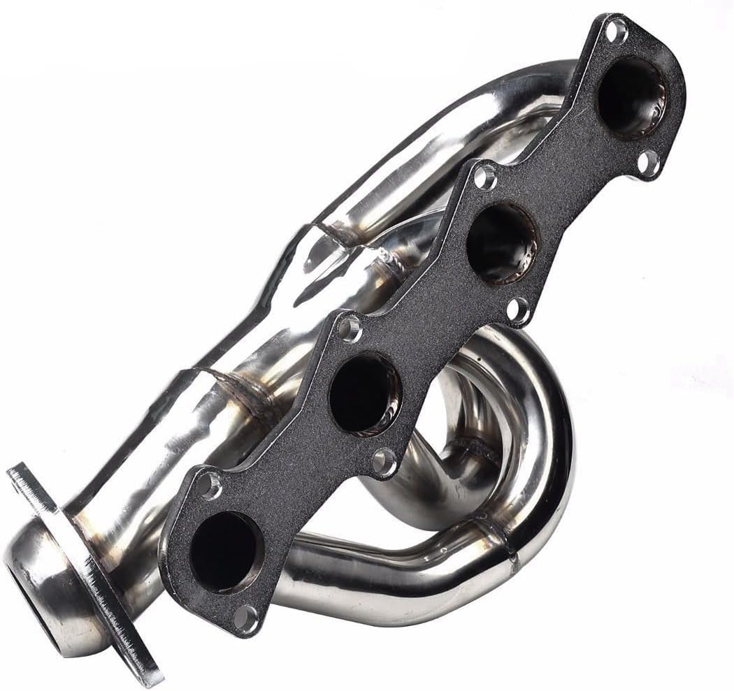 Stainless Steel Performance Exhaust Header Manifold For Ford F150 4.6L V8 1997 1998 1999 2000 2001 2002 2003 & Ford F250 1997-1999 4.6L V8 & Ford Expedition 4.6L V8 1997-2002