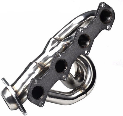 Stainless Steel Performance Exhaust Header Manifold For Ford F150 4.6L V8 1997 1998 1999 2000 2001 2002 2003 & Ford F250 1997-1999 4.6L V8 & Ford Expedition 4.6L V8 1997-2002