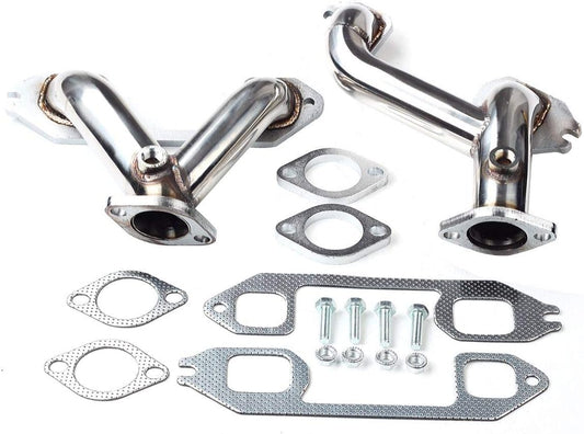 Exhaust Headers kit For for 1937-1962 Chevy 216/235/261 ，3.5L/3.9L/4.3L，Master/Deluxe/Fleetline/Styleline/Bel Air/150/210/Deluxe/Bel Air/210/150/Nomad/Yeoman wagon/Task Force Exhaust Headers Manifold