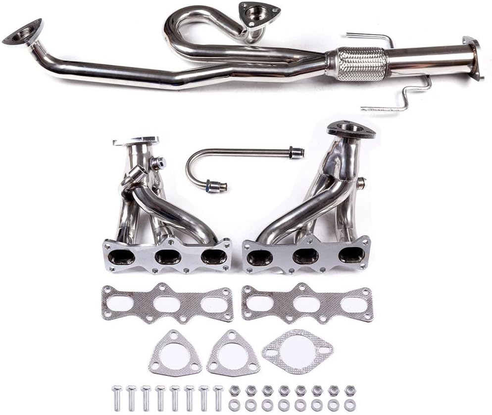 Stainless Steel Performance Exhaust Header Manifold For Mazda Mx6 2.5L V6，1993 1994 1995 1996 1997