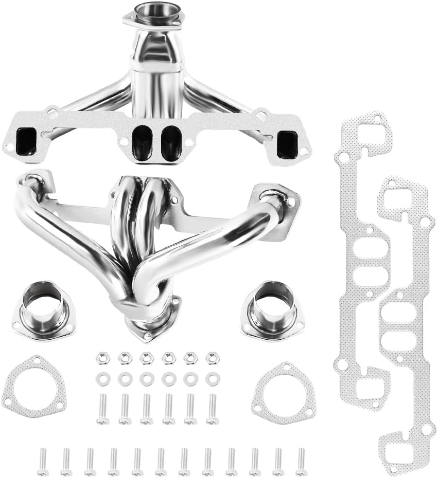 Exhaust Header kit For Dodge Chrysler Plymouth Small Block 273 318 360 5.2/5.6/5.9 '60s–'70s，Dodge Dart/Challenger/Charger/Ram & Chrysler Newport/300 & Plymouth Road Runner/Satellite/Valiant Exhaust