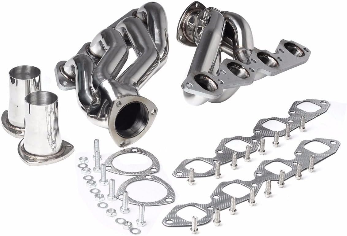 Exhaust Manifold Headers For Chevy Big Block 396/402/427/454/502,Chevy Chevelle & El Camino & Caprice & Kingswood & Laguna & Camaro & Malibu & Impala & Bel Air & Biscayne & Brockwood & Townsman