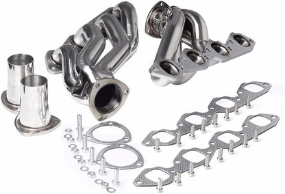 Exhaust Manifold Headers For Chevy Big Block 396/402/427/454/502,Chevy Chevelle & El Camino & Caprice & Kingswood & Laguna & Camaro & Malibu & Impala & Bel Air & Biscayne & Brockwood & Townsman