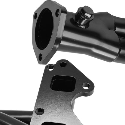 Steel Performance Exhaust Header Manifold For Suzuki Samurai 1986-1995 1.3L，Suzuki Sidekick 1989-1994 1.6L，Geo Tracker 1989-1994 1.6L, 8-Valve，Black