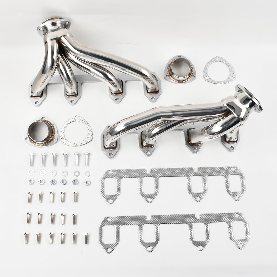 Exhaust Header Manifold For Ford Big Block FE 330 360 390 428，For 300 & Club & Country & Courier & Custom & Del Rio & F Series & Fairlane & Galaxie & LTD & Ranch & Skyliner & Thunderbird & Victoria