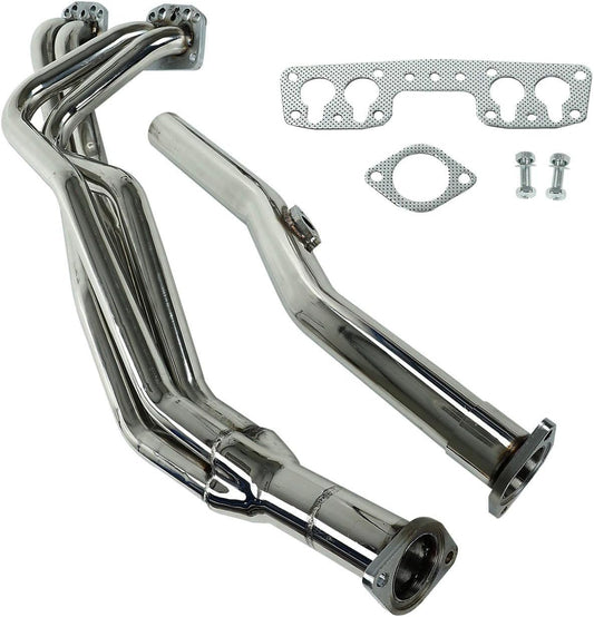 Stainless Steel Performance Exhaust Header Manifold For 1975-1980 Toyota Celica, 1975-1983 Toyota Hilux, 1975-1980 Toyota Pickup,2.2L,1976 1977 1978 1981 1982,downpipe,down pipe