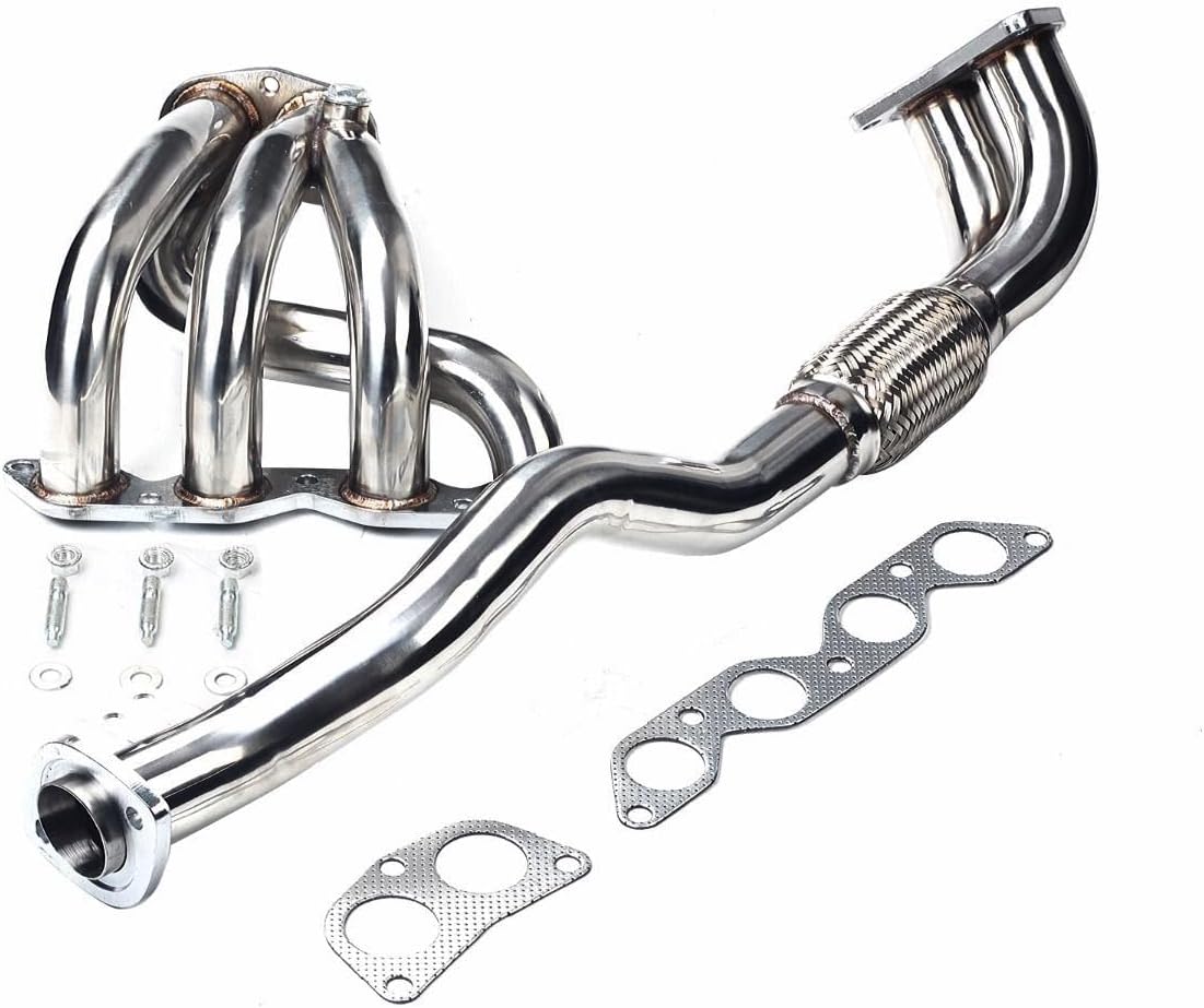 Stainless Steel Performance Exhaust Header Manifold For Toyota COROLLA 1.6L 1993-1997 DX BASE,1994 1995 1996,pipe down pipe,downpipe for Toyota COROLLA