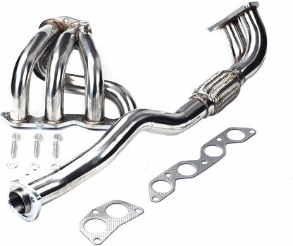 Stainless Steel Performance Exhaust Header Manifold For Toyota COROLLA 1.6L 1993-1997 DX BASE,1994 1995 1996,pipe down pipe,downpipe for Toyota COROLLA