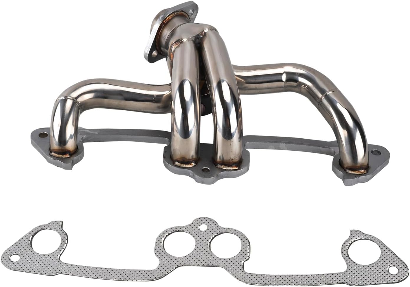 Stainless Steel Performance Exhaust Header Manifold For Jeep Wrangler YJ & TJ 2.5L,1991 1992 1993 1994 1995 1996 1997 1998 1999 2000 2001 2002