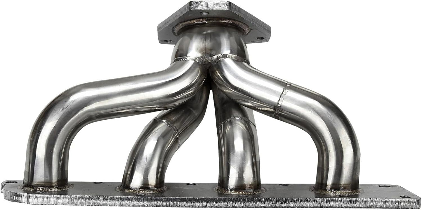 Stainless Steel Exhaust Header Manifold For 2005-2010 Chevy Coblat & 2006-2010 Chevy HHR & 2004-2005 Saturn Ion-1 & 2004-2007 Saturn Ion-2，2.2L / 2.4L I4 Non-Turbo