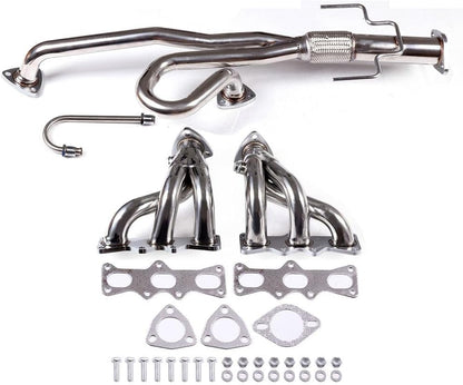 Stainless Steel Performance Exhaust Header Manifold For Mazda Mx6 2.5L V6，1993 1994 1995 1996 1997