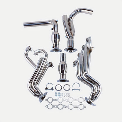 Exhaust Header kit For Chevy Avalanche/Silverado & GMC Yukon/XL & GMC Sierra V8 GMT800 ，1999 2000 2001 2002 2003 2004 2005 Chevy Avalanche/Silverado & GMC Yukon/XL/Sierra Exhaust Headers Manifold