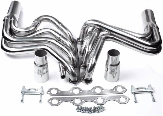Stainless Steel Performance Exhaust Header Manifold For Ford Bronco F150 F250 5.8L 1987 1988 1989 1990 1991 1992 1993 1994 1995 1996,F-150 F-250 Bronco Pickup Truck