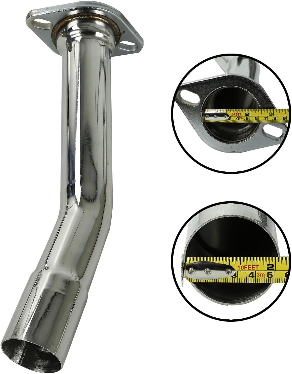 Stainless Steel Exhaust Header Manifold For Nissan D21 Pickup Truck 2.4L Engine Tubular 1990 1991 1992 1993 1994 1995，4WD