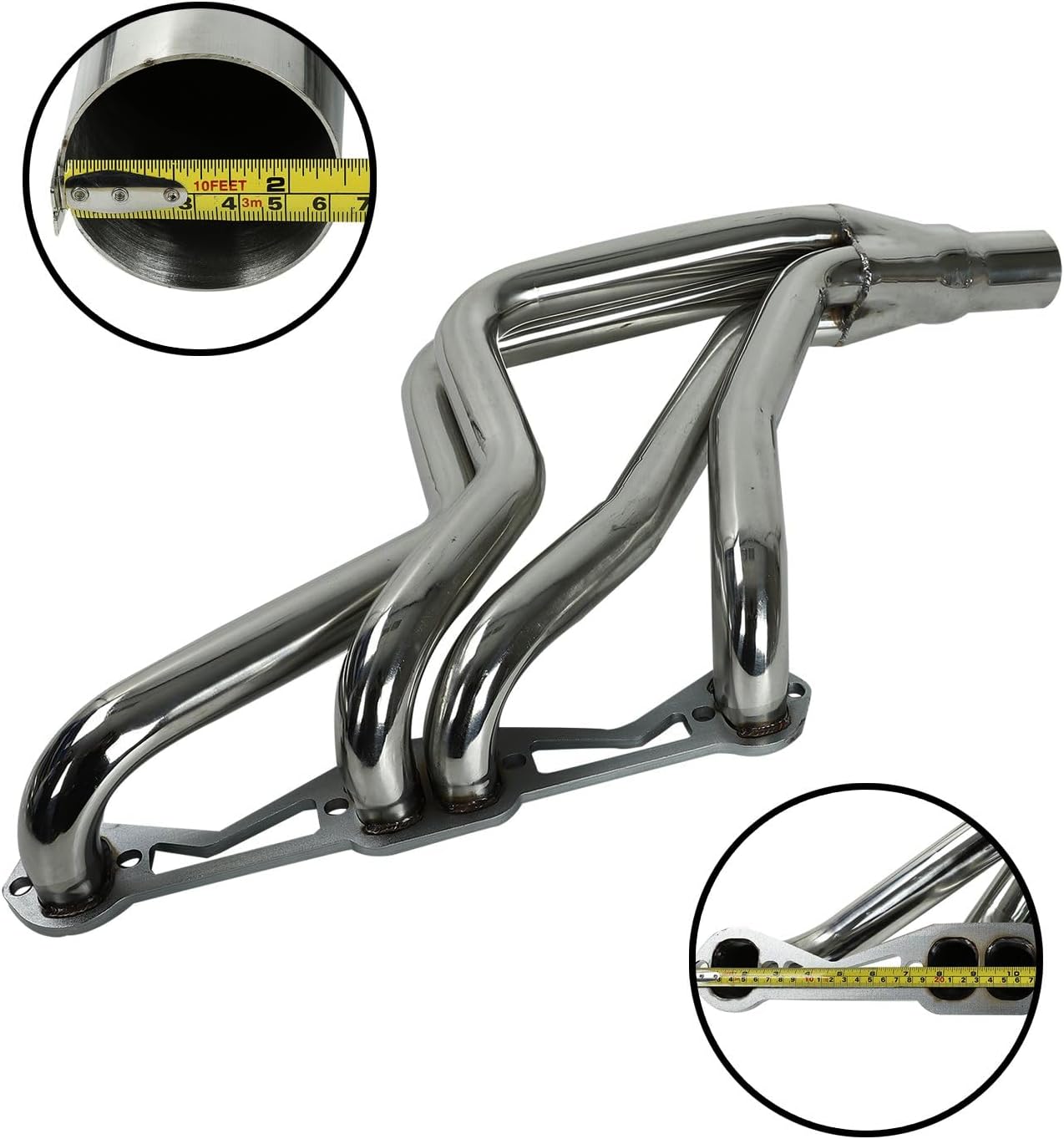 Stainless Steel Performance Exhaust Header Manifold For Chevrolet Chevy Camaro 1982-1992 5.0L 5.7L，Pontiac Firebird 1982 1983 1984 1985 1986 1987 1988 1989 1990 1991 1992 5.0L 5.7L，Y Pipe