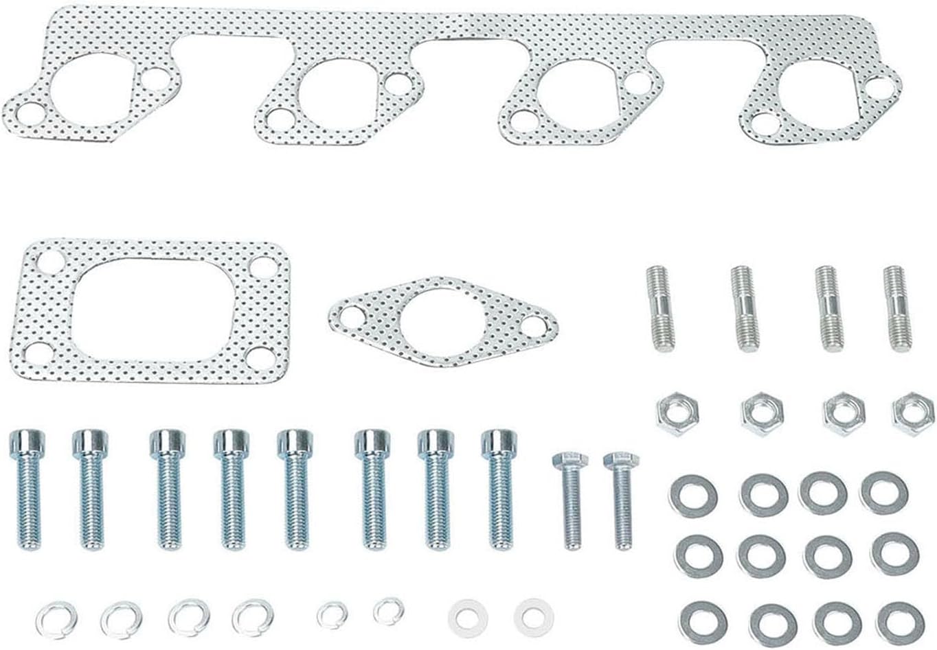 Stainless Steel Performance Exhaust Header Manifold For 1979-1986 Ford Mustang 2.3L Turbocharged & 1984-1986 Ford Mustang SVO 2.3L & 1983-1988 Ford Thunderbird Turbo Coupe 2.3L ，XR4Ti