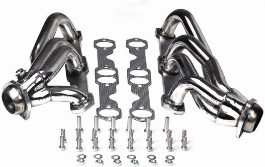 Exhaust Header Manifold For 1988-1997 Chevy/GMC C1500 & 1988-1995 Chevy/GMC K1500 & 1992-1994 Chevy Blazer & 1992-1995 Chevy Tahoe/GMC Yukon Suburban,Engine C1500/K1500 ，305 350 5.0L 5.7L