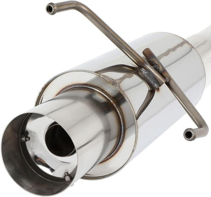 Stainless Steel Performance Exhaust Header Manifold For Honda Accord 1990 1991 1992 1993 2.2L 2.5" Pipe + 4" Muffler Tip