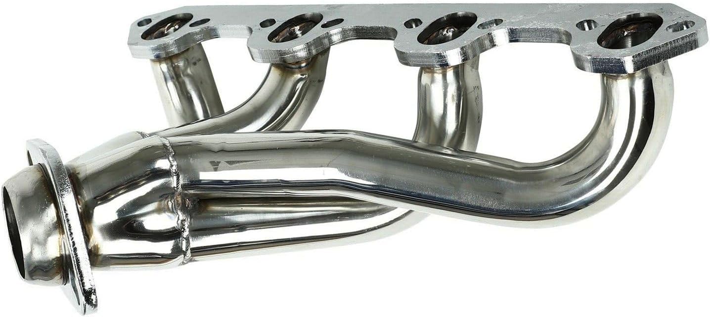 Stainless Steel Performance Shorty Exhaust Header Manifold For Ford F150 F250 / Bronco 5.8L V8 1987 1988 1989 1990 1991 1992 1993 1994 1995 1996