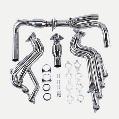 Exhaust Header kit For Chevy Avalanche/Silverado & GMC Yukon/XL & GMC Sierra V8 GMT800 ，1999 2000 2001 2002 2003 2004 2005 Chevy Avalanche/Silverado & GMC Yukon/XL/Sierra Exhaust Headers Manifold