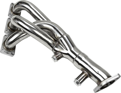 Stainless Steel Performance Exhaust Manifold Header For BMW E46 323i 328i E39 5 Z3 2.5L 2.8L 3.0L L6,1996,1997,1998, 1999, 2000, 2001, 2002, 2003, 2004, 2005,2006