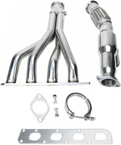Exhaust Header kit For Chevy Coblat SS & Saturn Ion-2 Red Line 2005-2007 2.0L S/C LSJ，2005 2006 2007 Saturn Ion-2 Red Line & Chevy Coblat SS Exhaust Manifold Headers