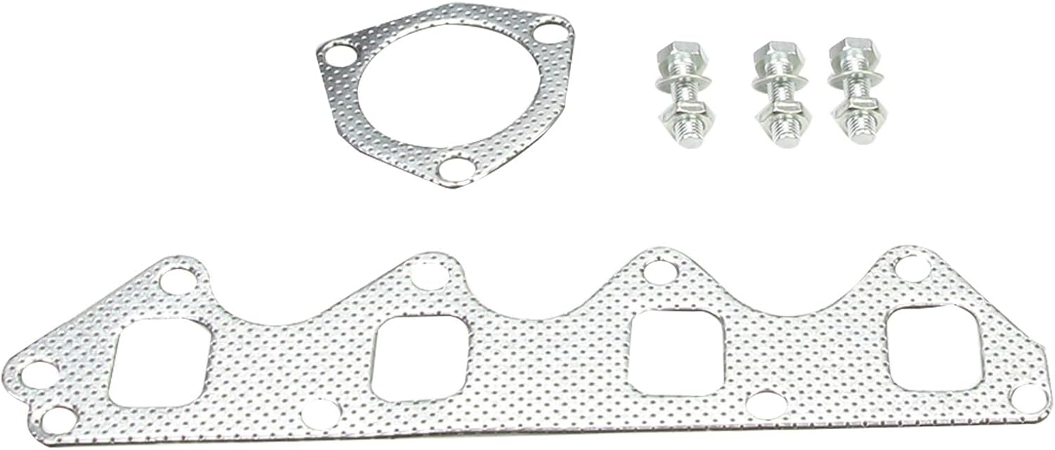 Steel Performance Exhaust Header Manifold For Suzuki Samurai 1986-1995 1.3L，Suzuki Sidekick 1989-1994 1.6L，Geo Tracker 1989-1994 1.6L, 8-Valve，Black
