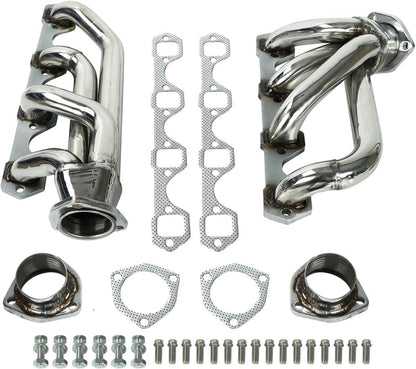 Stainless Steel Performance Exhaust Header Manifold For 260 289 302 V8 1964-1977 Ford Mustang Maverick Fairlane Falcon, Mercury Cougar Comet 260 289 302 V8