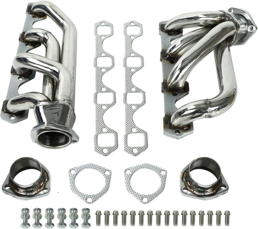Stainless Steel Performance Exhaust Header Manifold For 260 289 302 V8 1964-1977 Ford Mustang Maverick Fairlane Falcon, Mercury Cougar Comet 260 289 302 V8