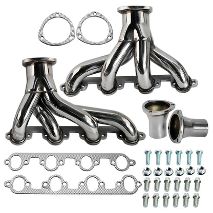 Shorty Exhaust Header Manifold For Ford Big Block 429 460 7.0L 7.5L，1969-1976 ，Country ，Custom ，Elite，Falcon ，Fairlane ，Galaxie ，Torino ，LTD ，Mustang ，Thunderbird