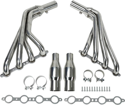 Stainless Steel Performance Exhaust Header Manifold For 2010-2015 Chevy Camaro SS LS3 6.2L V8,pipe down pipe downpipe for Chevy Camaro SS