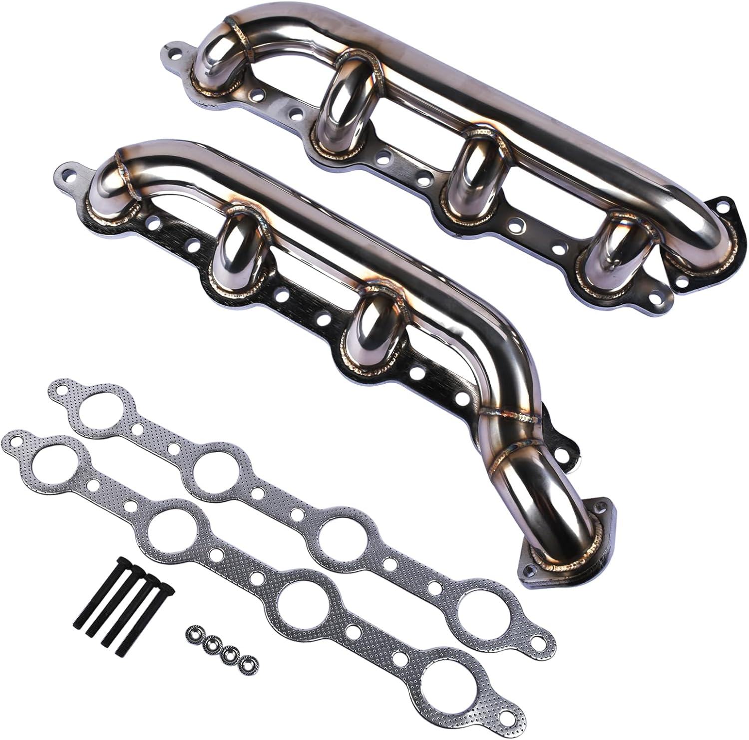 Stainless Steel Performance Exhaust Header Manifold For Ford F250 F350 F450 7.3L V8;1997 1998 1999 2000 2001 2002 2003