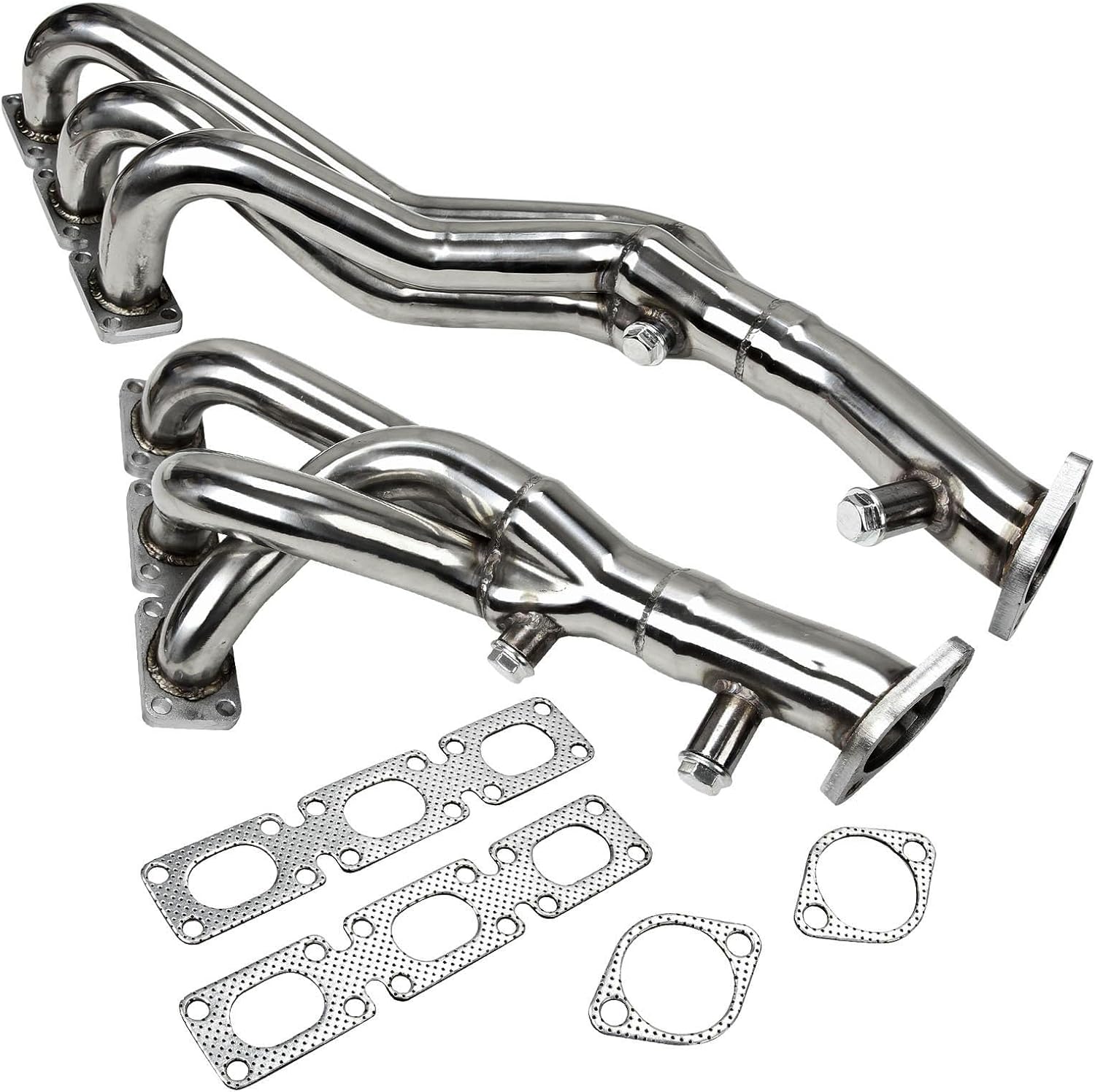 Stainless Steel Performance Exhaust Manifold Header For BMW E46 323i 328i E39 5 Z3 2.5L 2.8L 3.0L L6,1996,1997,1998, 1999, 2000, 2001, 2002, 2003, 2004, 2005,2006