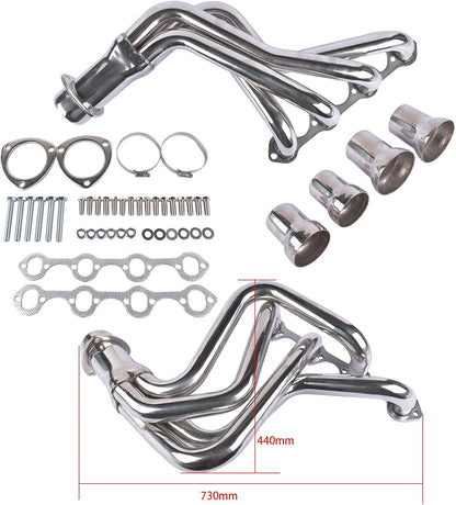 Stainless Steel Performance Exhaust Header Manifold For Ford F100 F-100 RWD 302W 5.0L V8,1969 1970 1971 1972 1973 1974 1975 1976 1977 1978 1979，RWD