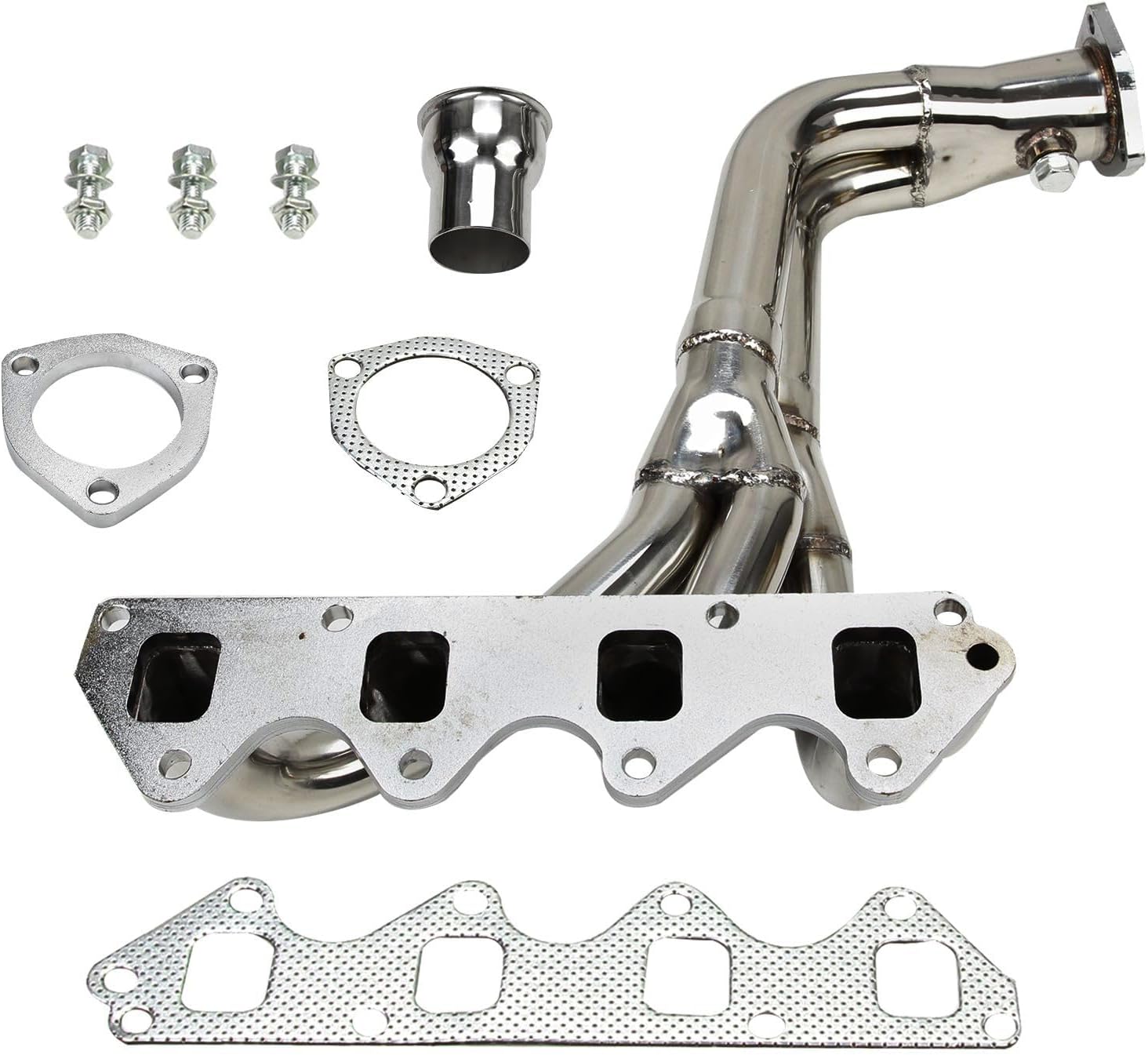 Stainless Steel Performance Exhaust Header Manifold For Suzuki Samurai 1985-1995 1.3L，Suzuki Sidekick 1989-1994 1.6L，Geo Tracker 1989-1994 1.6L, 8-Valve