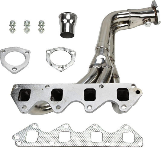 Stainless Steel Performance Exhaust Header Manifold For Suzuki Samurai 1985-1995 1.3L，Suzuki Sidekick 1989-1994 1.6L，Geo Tracker 1989-1994 1.6L, 8-Valve