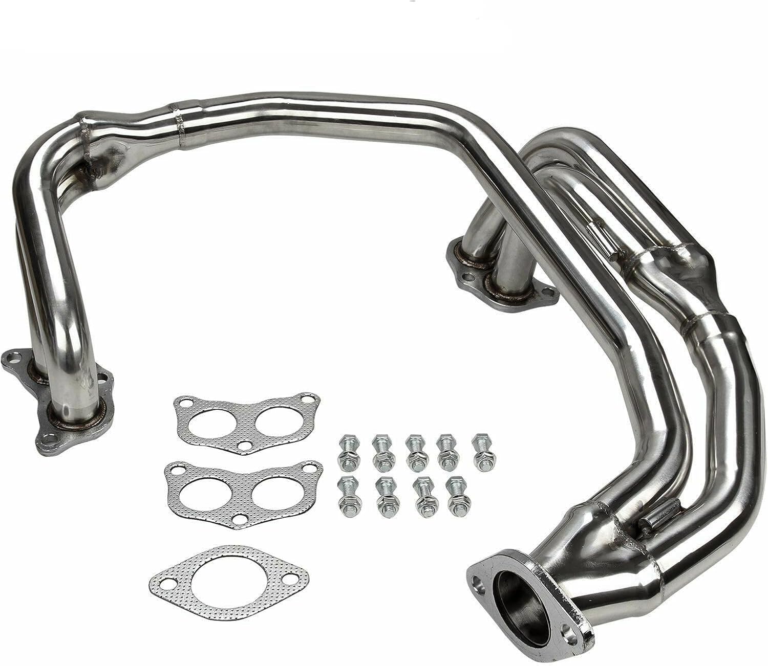Stainless Steel Performance Exhaust Header Manifold For Subaru Impreza RS EJ25 2.5L Non-Turbo 1997 1998 1999 2000 2001 2002 2003 2004 2005