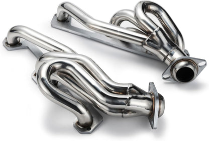 Stainless Steel Performance Exhaust Header Manifold For 1994-2002 Dodge Ram 5.2L 5.9L V8 & 1998-2003 Dodge Durango 5.2L 5.9L V8 & 1997-2004 Dodge Dakota 5.2L 5.9L V8