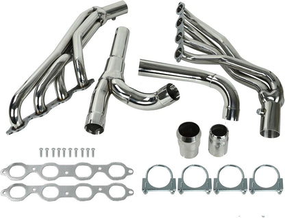 Stainless Steel Performance Exhaust Header Manifold For 2014-2017 Chevy Silverado,GMC Sierra 1500,Cadillac Escalade,Chevy Tahoe,GMC Yukon, 5.3L 6.2L,2015 2016,2WD/4WD