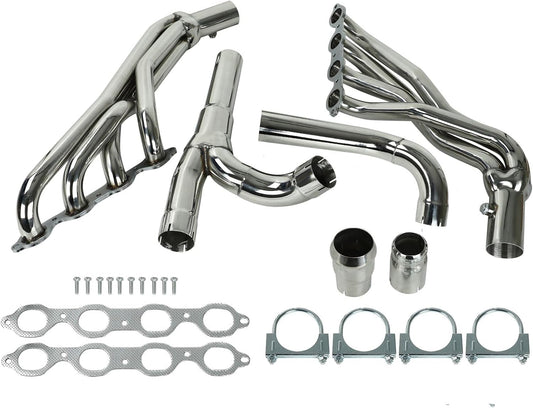 Stainless Steel Performance Exhaust Header Manifold For 2014-2017 Chevy Silverado,GMC Sierra 1500,Cadillac Escalade,Chevy Tahoe,GMC Yukon, 5.3L 6.2L,2015 2016,2WD/4WD