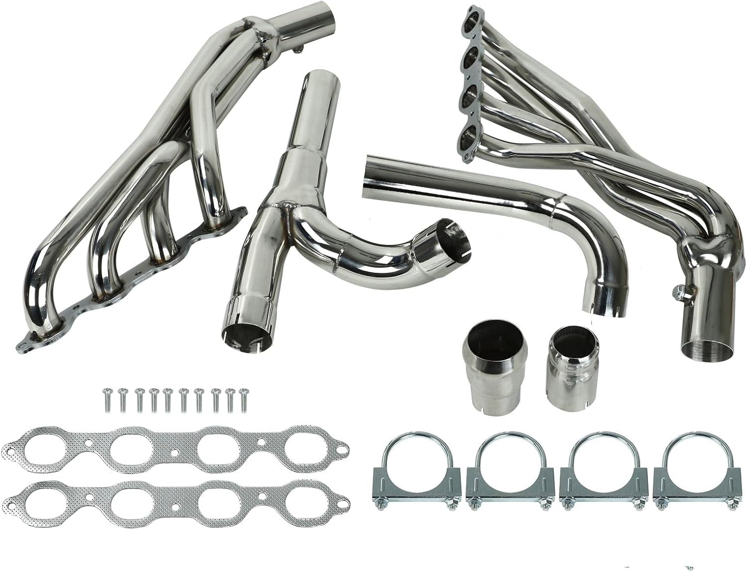 Stainless Steel Performance Exhaust Header Manifold For 2014-2017 Chevy Silverado,GMC Sierra 1500,Cadillac Escalade,Chevy Tahoe,GMC Yukon, 5.3L 6.2L,2015 2016,2WD/4WD,2014-2017 Chevy Avalanche 1500