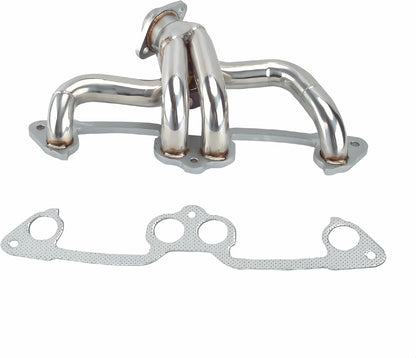 Exhaust Headers kit for Jeep Wrangler TJ &YJ 2.5L L4 & Dodge Dakota 1991-2002，1991 1992 1993 1994 1995 1996 1997 1998 1999 2000 2001 2002 Jeep Wrangler/Dodge Dakota Exhaust Header Manifolds