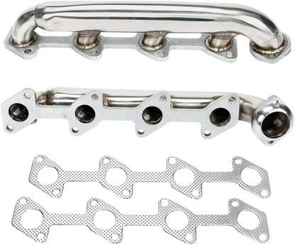 Exhaust Manifold Header For Ford F250 F350 6.0 2003-2007，2002 2003 2004 2005 2006 Ford F250 F350 Exhaust Manifold Headers