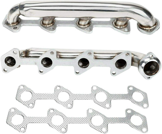 Exhaust Manifold Header For Ford F250 F350 6.0 2003-2007，2002 2003 2004 2005 2006 Ford F250 F350 Exhaust Manifold Headers