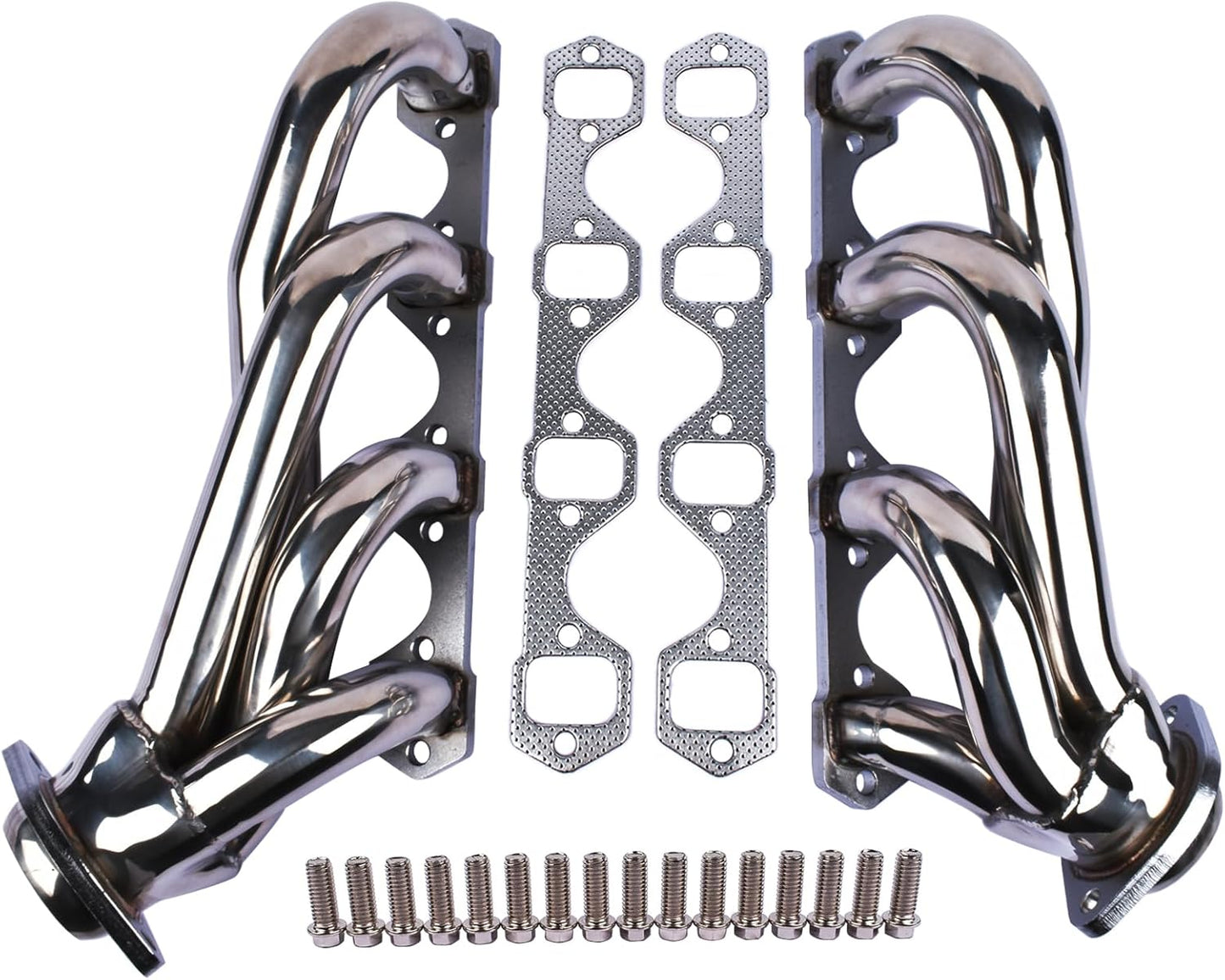 Stainless Steel Performance Shorty Exhaust Header Manifold For Ford Mustang 5.0L V8 GT/LX/SVT 1979 1980 1981 1982 1983 1984 1985 1986 1987 1988 1989 1990 1991 1992 1993